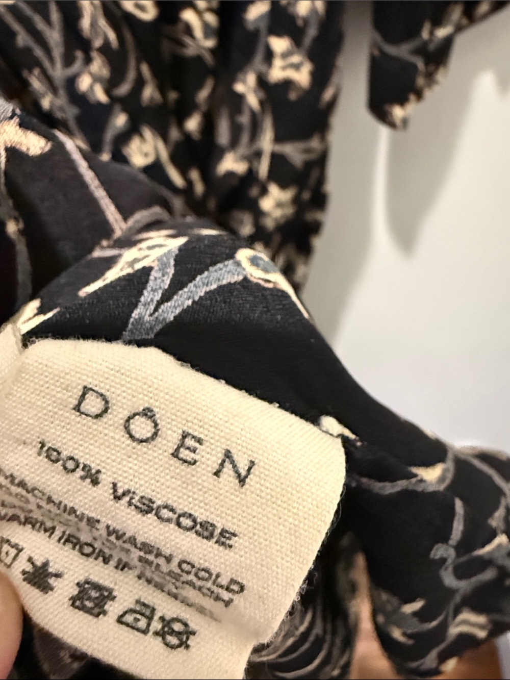 Dôen Zinnia Floral Maxi Dress in black XS - Picture 8 of 9
